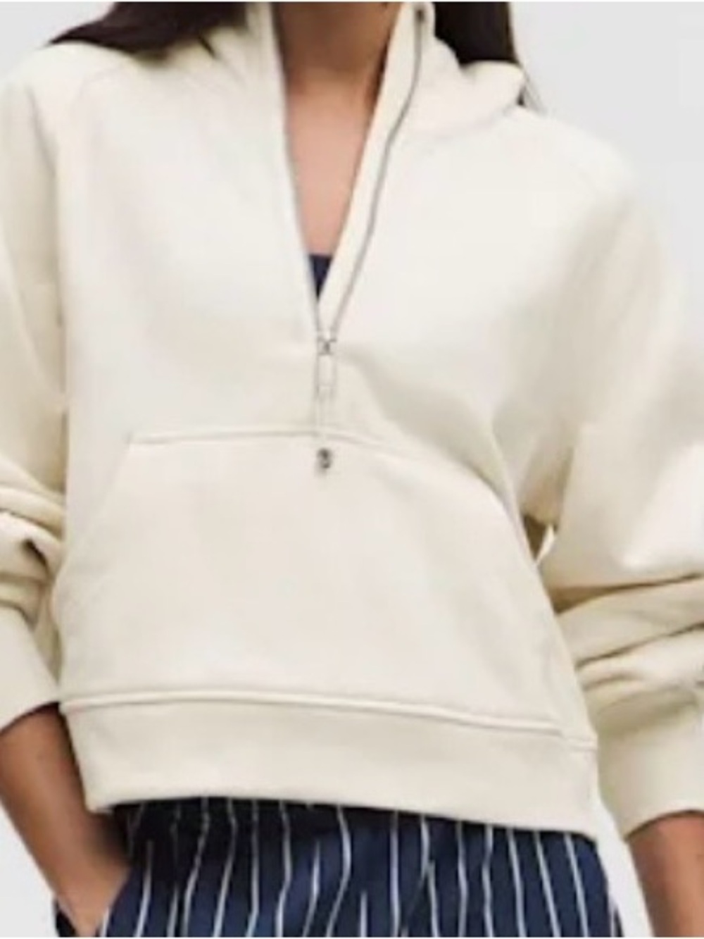 lululemon athletica Cream Half-Zip Hoodie